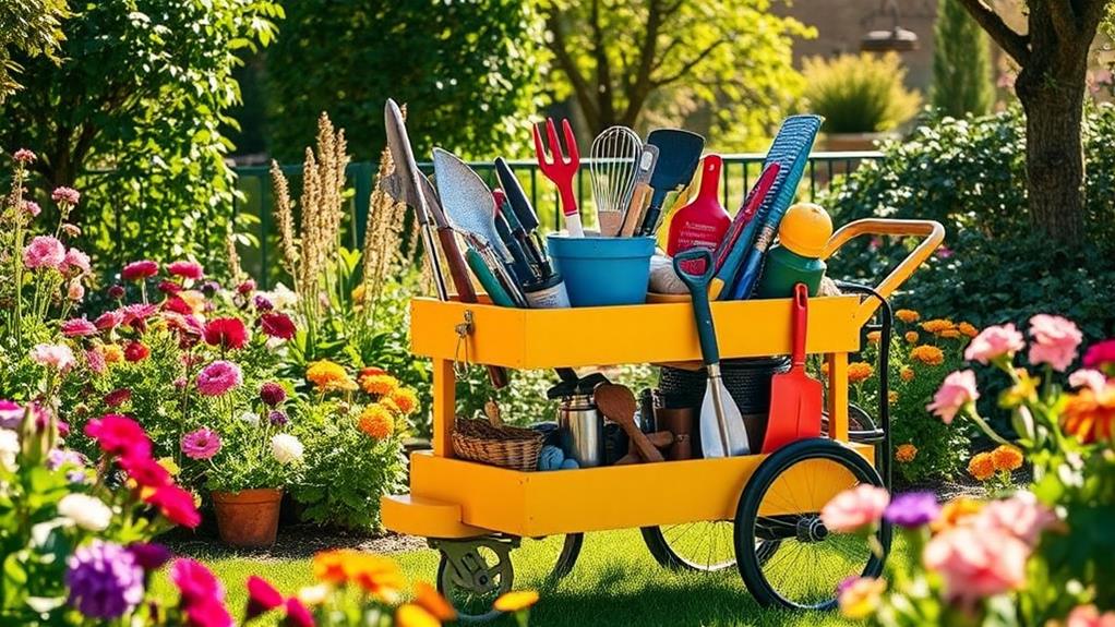 affordable gardening supplies cart