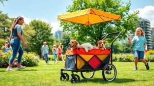 convenient shaded pet transport