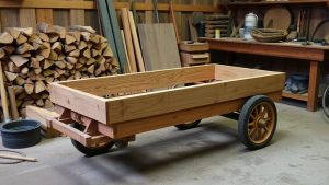 diy rugged firewood cart