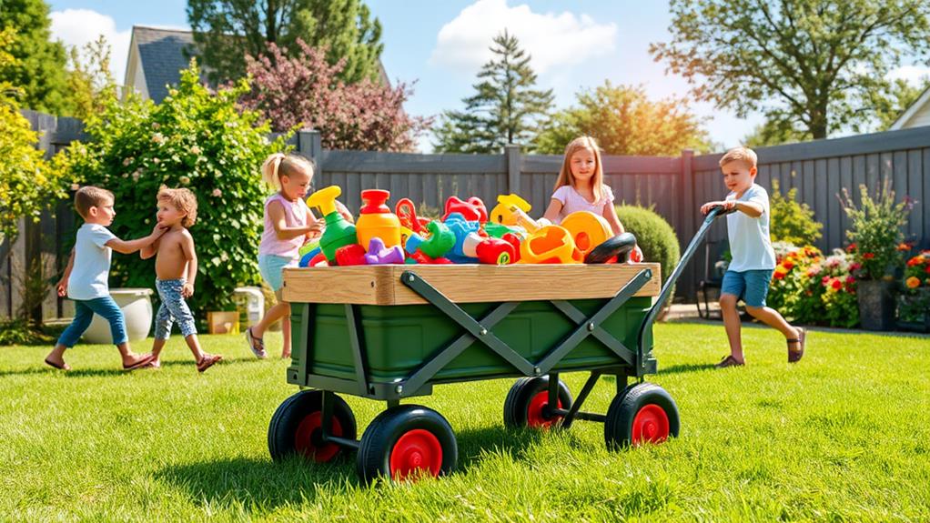 durable kids garden wagon