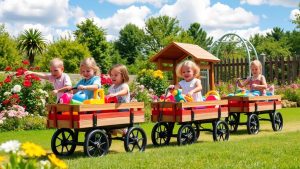 durable kids garden wagons