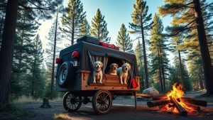 durable pet wagons camping