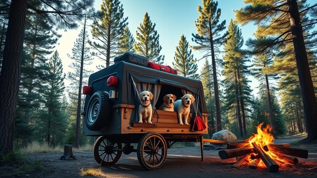 durable pet wagons camping