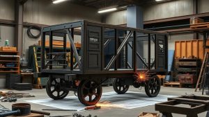 durable steel frame wagon