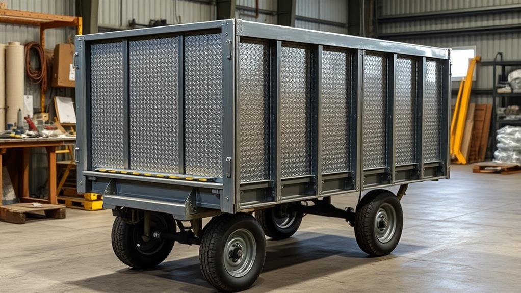 durable steel transport cart