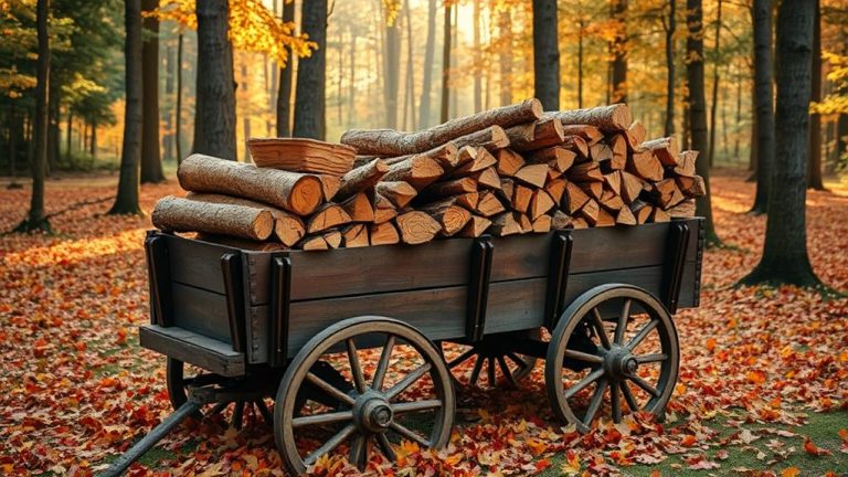 efficient firewood transport wagons