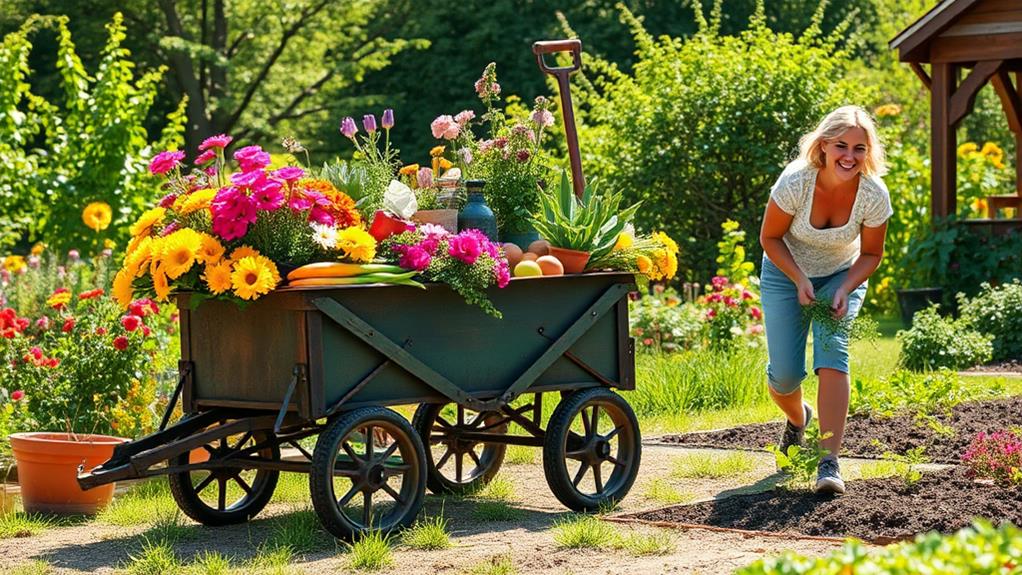 efficient gardening with wagons