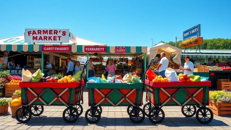 effortless grocery folding wagons