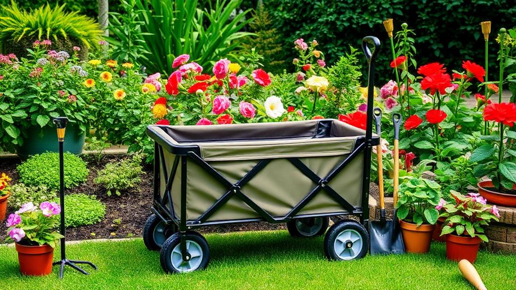 foldable garden wagons convenience