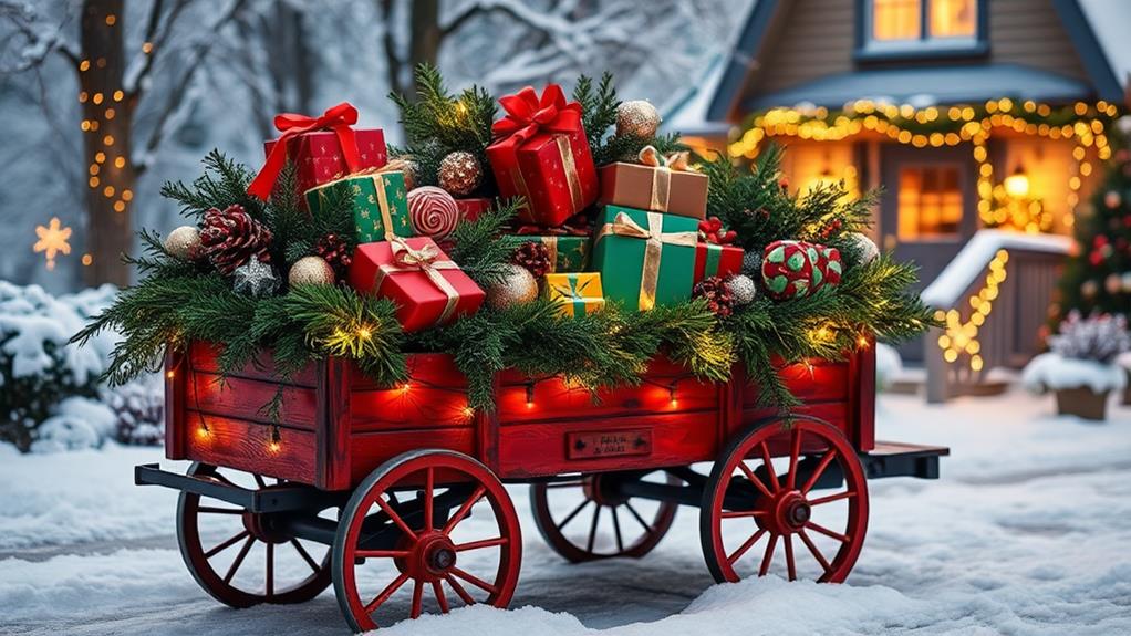 holiday wagon decor ideas