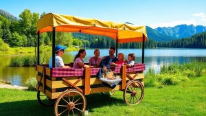 large wagons enhance family adventures