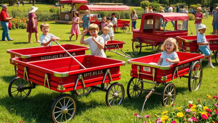 nostalgic kids metal wagons