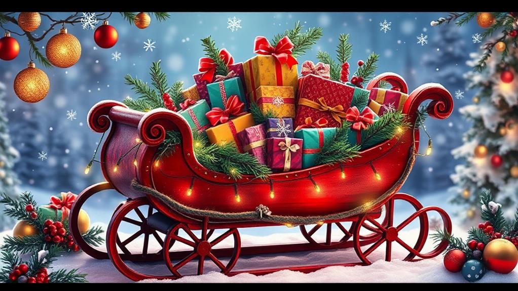 playful holiday sleigh ride