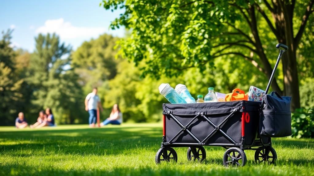 spacious collapsible cargo wagon