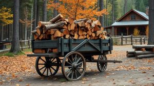 top heavy duty firewood wagons