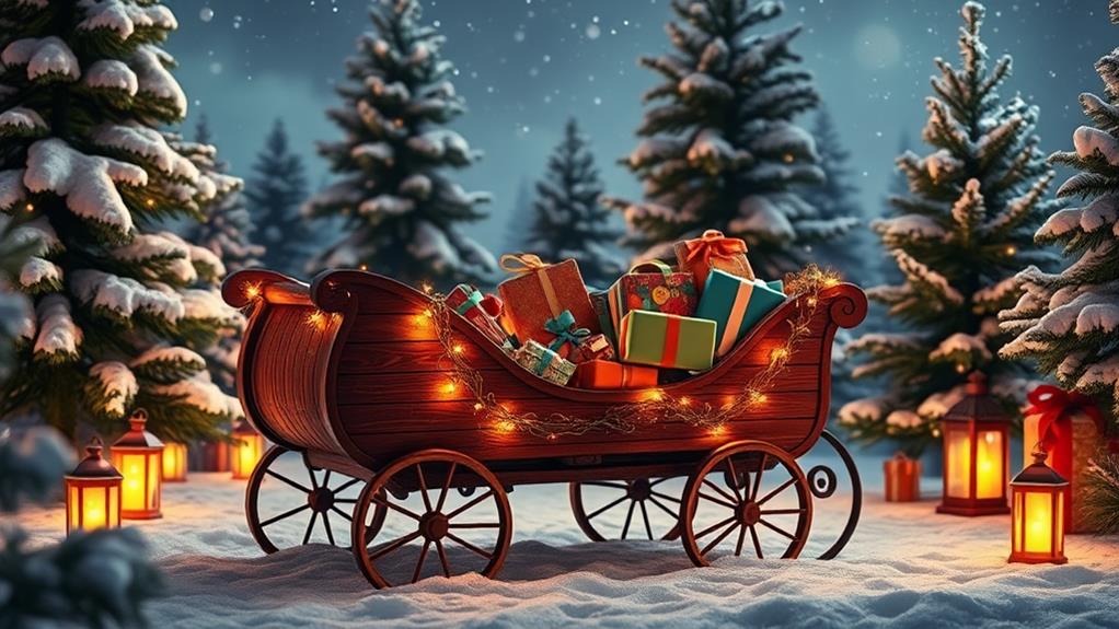 traditional santa s sleigh design