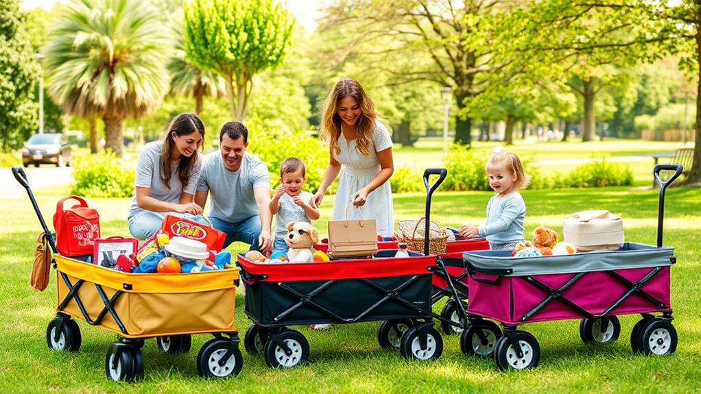 travel friendly folding wagons