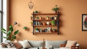 wall mounted wagon shelves decor